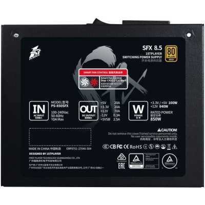 блок питания 1STPLAYER SFX 850W PS-850SFX Черный