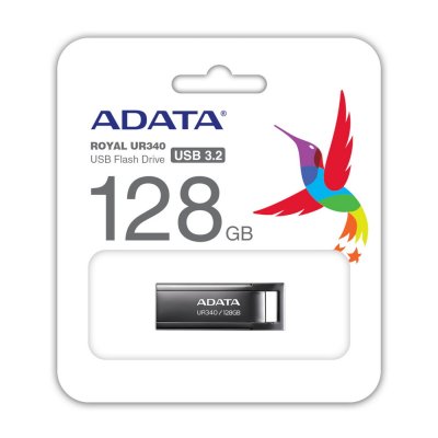 флешка A-Data 128GB UR340 Black Черный