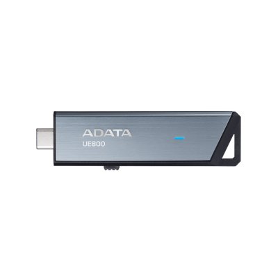 флешка A-Data 256GB Elite UE800 OTG Grey Серебристый