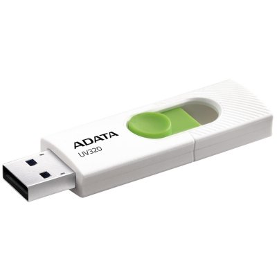 флешка A-Data 32GB UV320 White-Green Белый, зеленый