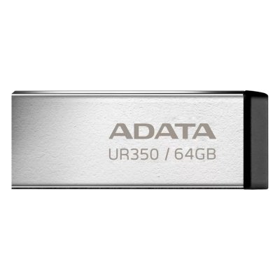 флешка A-Data 64GB UR350 Silver-Black Черный, серебристый
