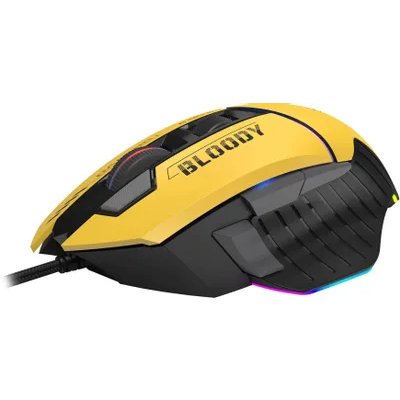 мышь A4Tech Bloody W95 Max Sports Lime Желтый-черный