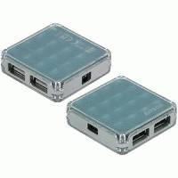 разветвитель USB A4Tech HUB-56-1 голубой