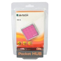 разветвитель USB A4Tech HUB-56-2 розовый