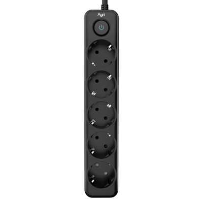 сетевой фильтр AGNI TP-FD5E-2m-black черный