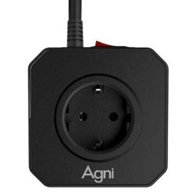 сетевой фильтр AGNI TP-VE4U5E-5m-black черный