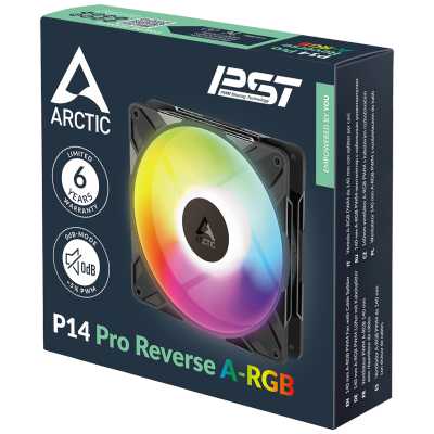 кулер Arctic P14 Pro Reverse A-RGB Black ACFAN00323A Черный