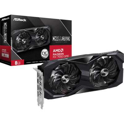 видеокарта ASRock AMD Radeon RX 7650 GRE ASRock Challenger SE 8GB OC Черный