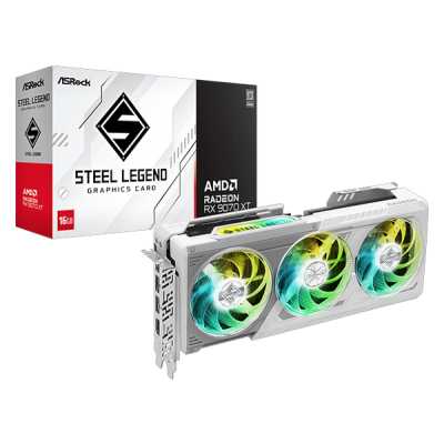 видеокарта ASRock AMD Radeon RX 9070 XT Steel Legend 16Gb