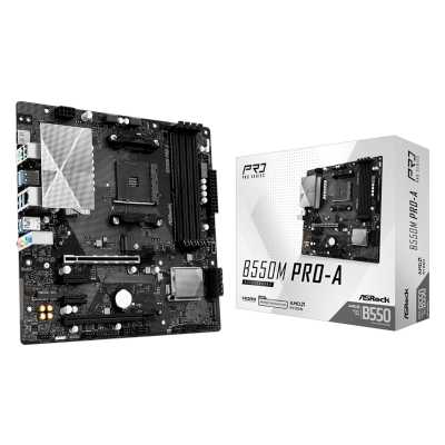 материнская плата ASRock B550M Pro-A Черный