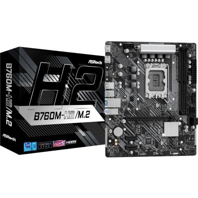 материнская плата ASRock B760M-H2/M.2 Черный