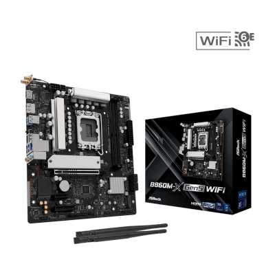 материнская плата ASRock B860M-X Gen5 WiFi Черный