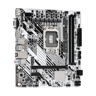 материнская плата ASRock H610M-HDV/M.2+ D5 Белый
