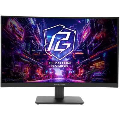 монитор ASRock Phantom Gaming PG27QRT1B Черный