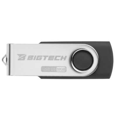 флешка BigTech 32GB UFD025 Черный, серебристый