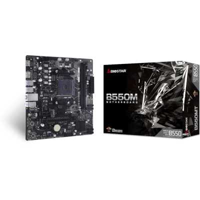 материнская плата Biostar B550MT Черный