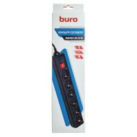 сетевой фильтр Buro 600SH-16-3-B черный