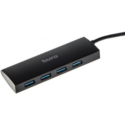 разветвитель USB Buro BU-HUB4-0.5-U3.0 черный