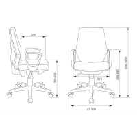 стул Бюрократ CH-W545/DENIM синий