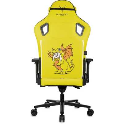 игровое кресло Бюрократ Knight Craft Dragon Yellow желтый