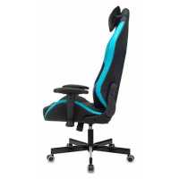 игровое кресло Бюрократ KNIGHT NEON LBLUE черно-голубой