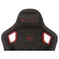 игровое кресло Бюрократ KNIGHT TITAN BR черно-красный