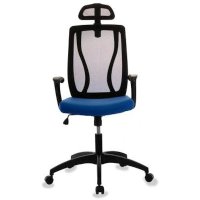 офисное кресло Бюрократ MC-W411-H-B-26-21 черный/синий