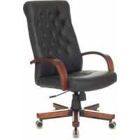 офисное кресло Бюрократ T-9928WALNUT/ECO-B черный