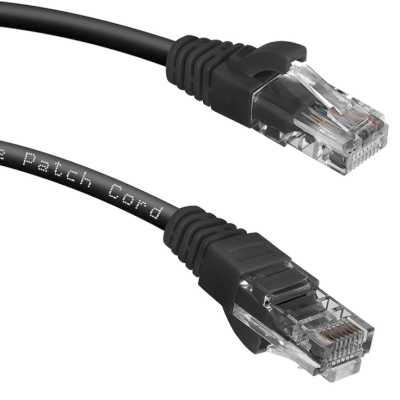 патч-корд Cabeus PC-UTP-RJ45-CAT.5E-3M-BK Черный