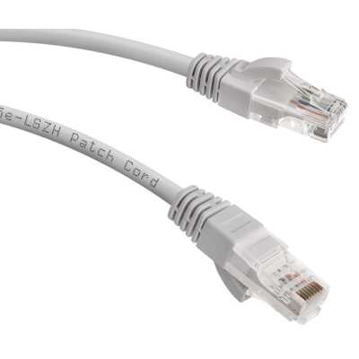 патч-корд Cabeus PC-UTP-RJ45-CAT.5E-5M-LSZH Серый