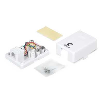 розетка телефонная Cabeus WS-6P4C-TEL-1 Белый
