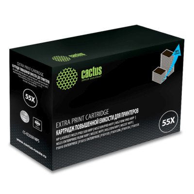 картридж Cactus CS-CE255X-MPS черный