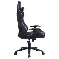 игровое кресло Cactus CS-CHR-030BLS черно-серебристый
