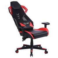 игровое кресло Cactus CS-CHR-090BLR черный-красный