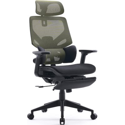 кресло Cactus CS-CHR-MC01-LGNBK черно-салатовый