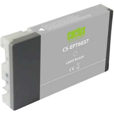картридж Cactus CS-EPT6037 серый пигментный