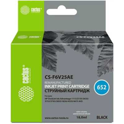 картридж Cactus CS-F6V25AE черный