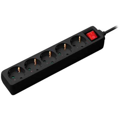 сетевой фильтр CBR CSF SP-5-018M-B Black черный