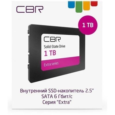 SSD диск CBR Extra 1Tb SSD-001TB-2.5-EX21 Черный