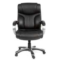 офисное кресло Chairman 435 Black кожа черный