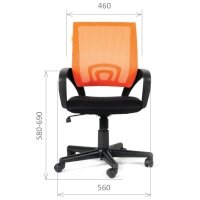 стул Chairman 696 Orange 7013172 черно-оранжевый