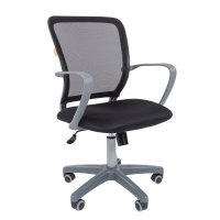 стул Chairman 698 Black Silver Plastic 7017875 черный/серый