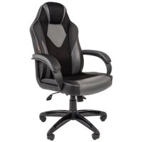 игровое кресло Chairman Game 17 Black-Grey черный-серый