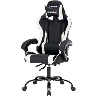 игровое кресло Chairman Game CH41 Black-White 7145957