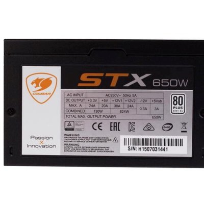 блок питания Cougar XTC650 Черный