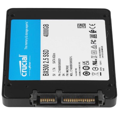 SSD диск Crucial BX500 4Tb CT4000BX500SSD1 Черный