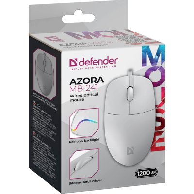 мышь Defender Azora MB-241 White Белый