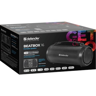 портативная колонка Defender Beatbox 16 Black