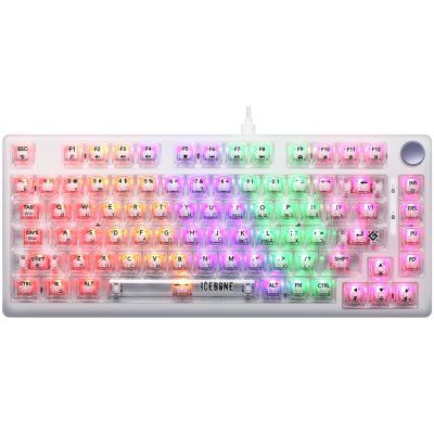 клавиатура Defender Icebone GK-354 White Белый-прозрачный