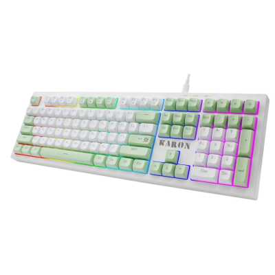 клавиатура Defender Karon GK-129 White Белый-зеленый
